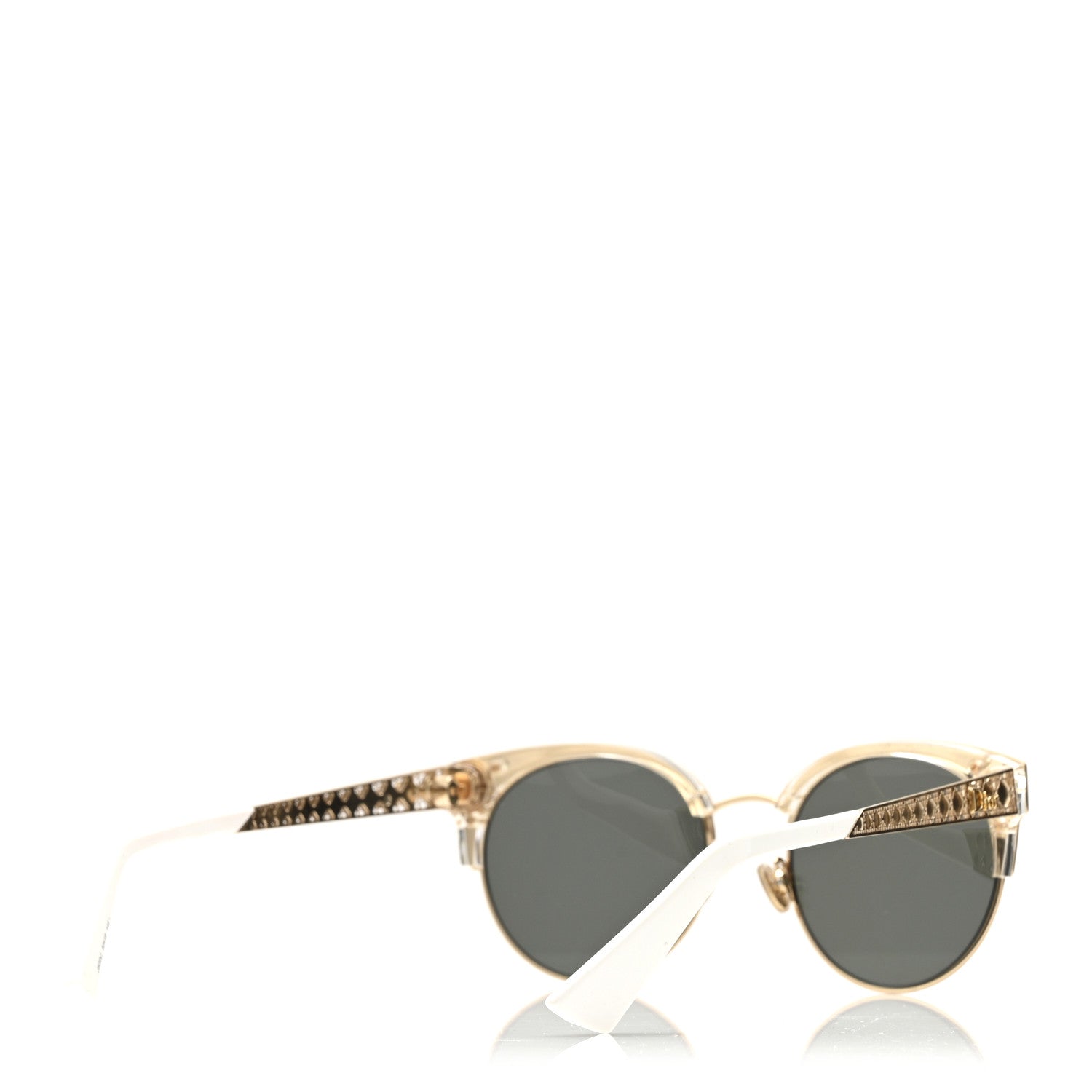 Christian Dior Diorama Mini Sunglasses White Gold 1807493