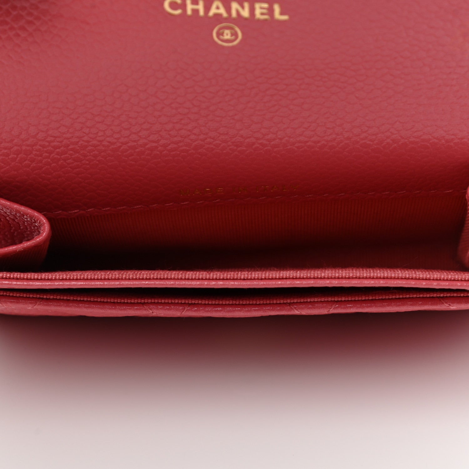 Chanel Caviar Quilted Flap Card Holder Wallet Pink 5 of 7