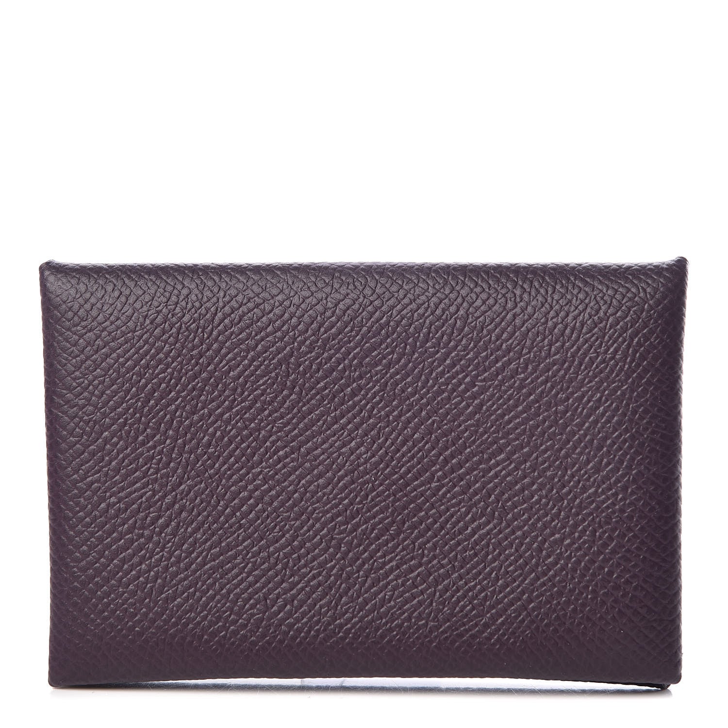 Hermes Epsom Calvi Card Case Raisin 1 of 6