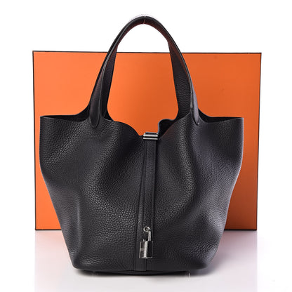 Hermes Taurillon Clemence Picotin Lock 22 MM Black 11 of 11