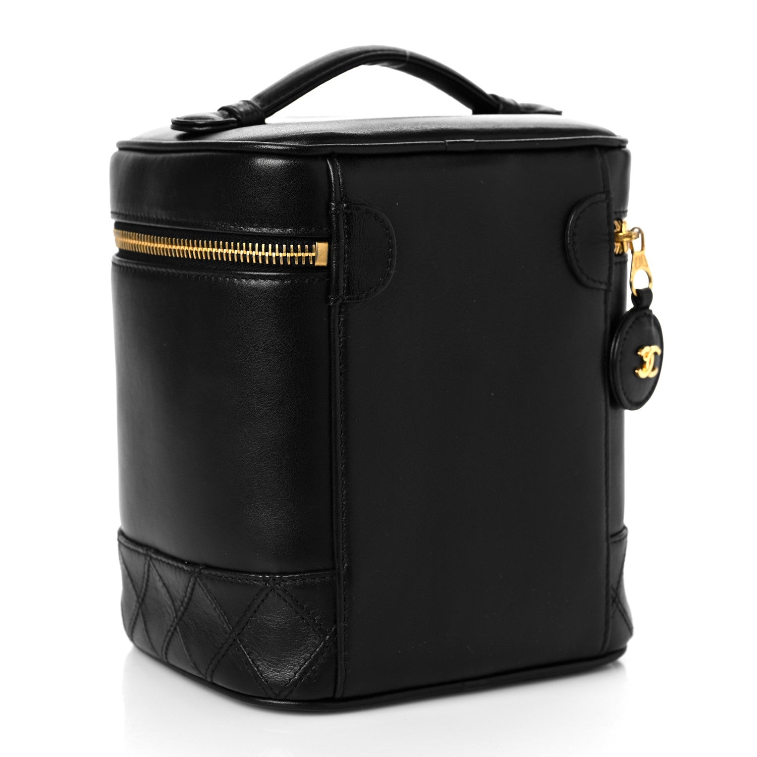 Chanel Lambskin Vanity Cosmetic Case Black 2 of 11