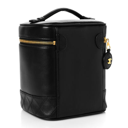 Chanel Lambskin Vanity Cosmetic Case Black 2 of 11