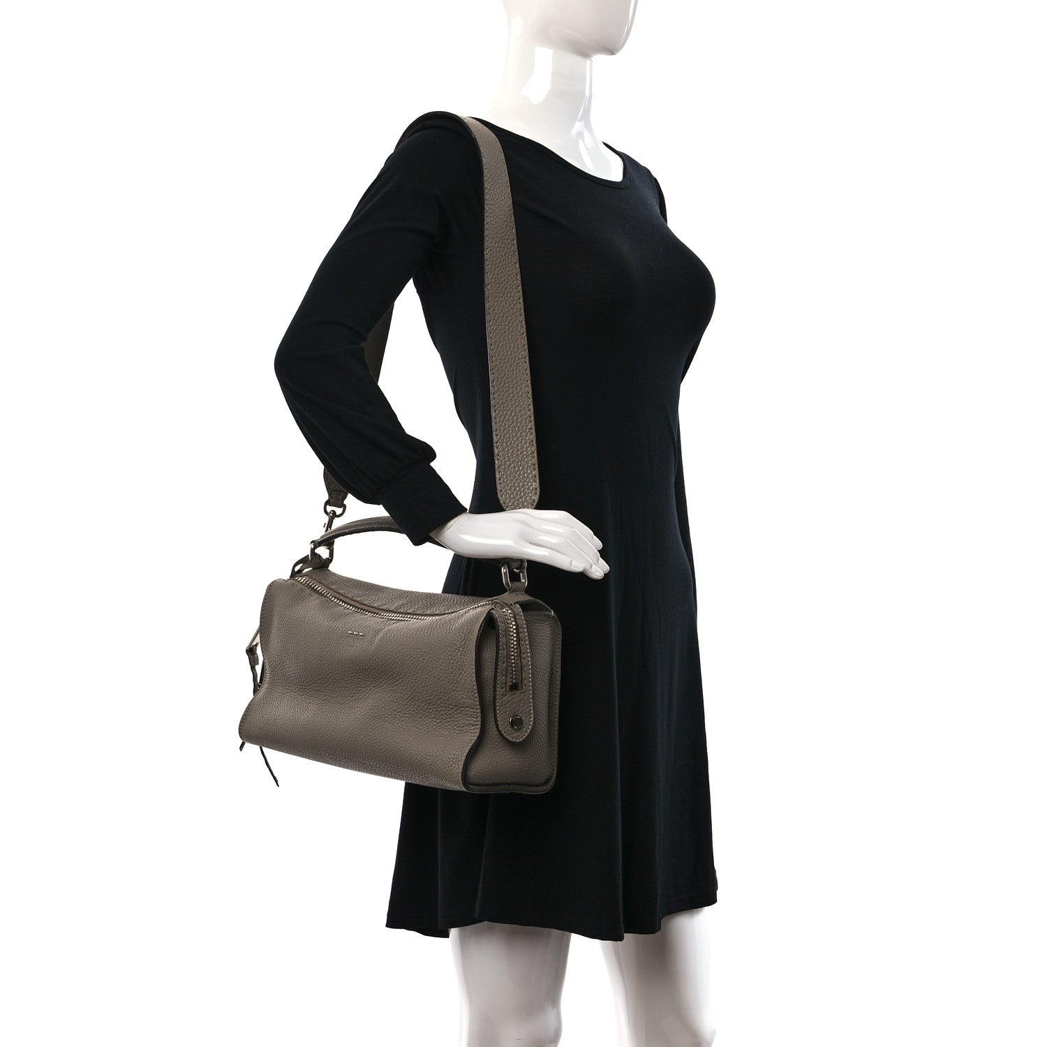 Fendi Cuoio Romano Selleria Lei Boston Tote Corda 2 of 10