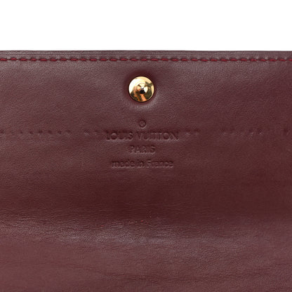Louis Vuitton Vernis Sarah Wallet Rouge Fauviste 6 of 8