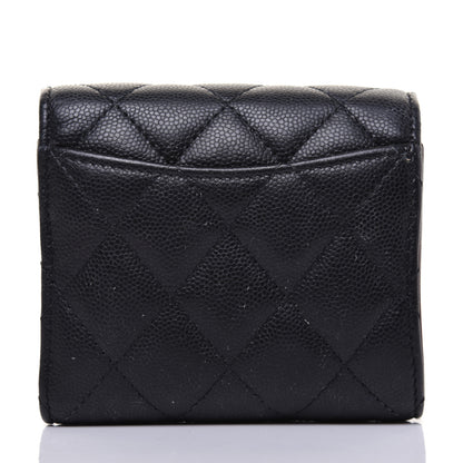 Chanel Caviar Quilted Compact Flap Wallet Black 13 of 13
