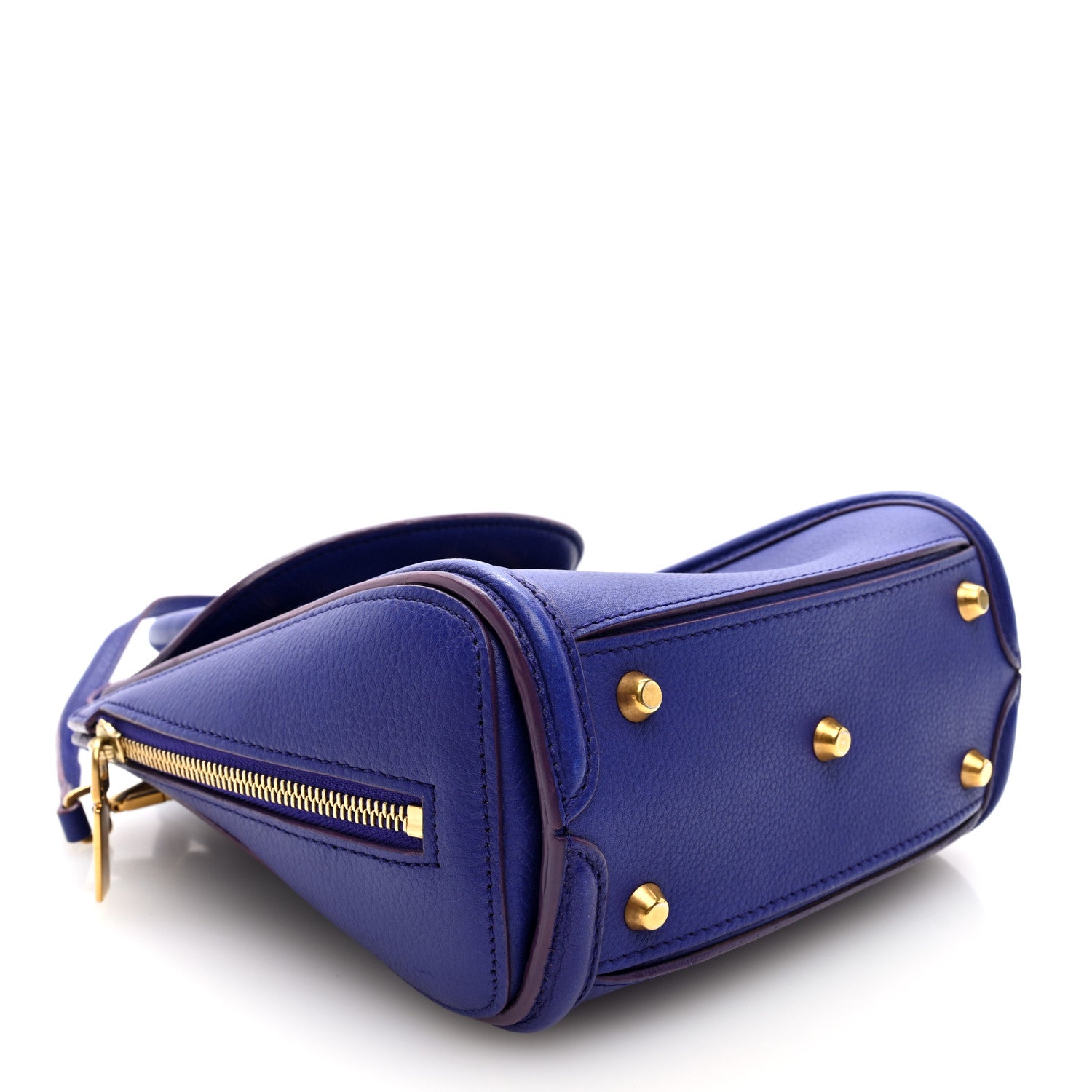 Alexander McQueen Grain Calfskin Mini Heroine Purple 4 of 10