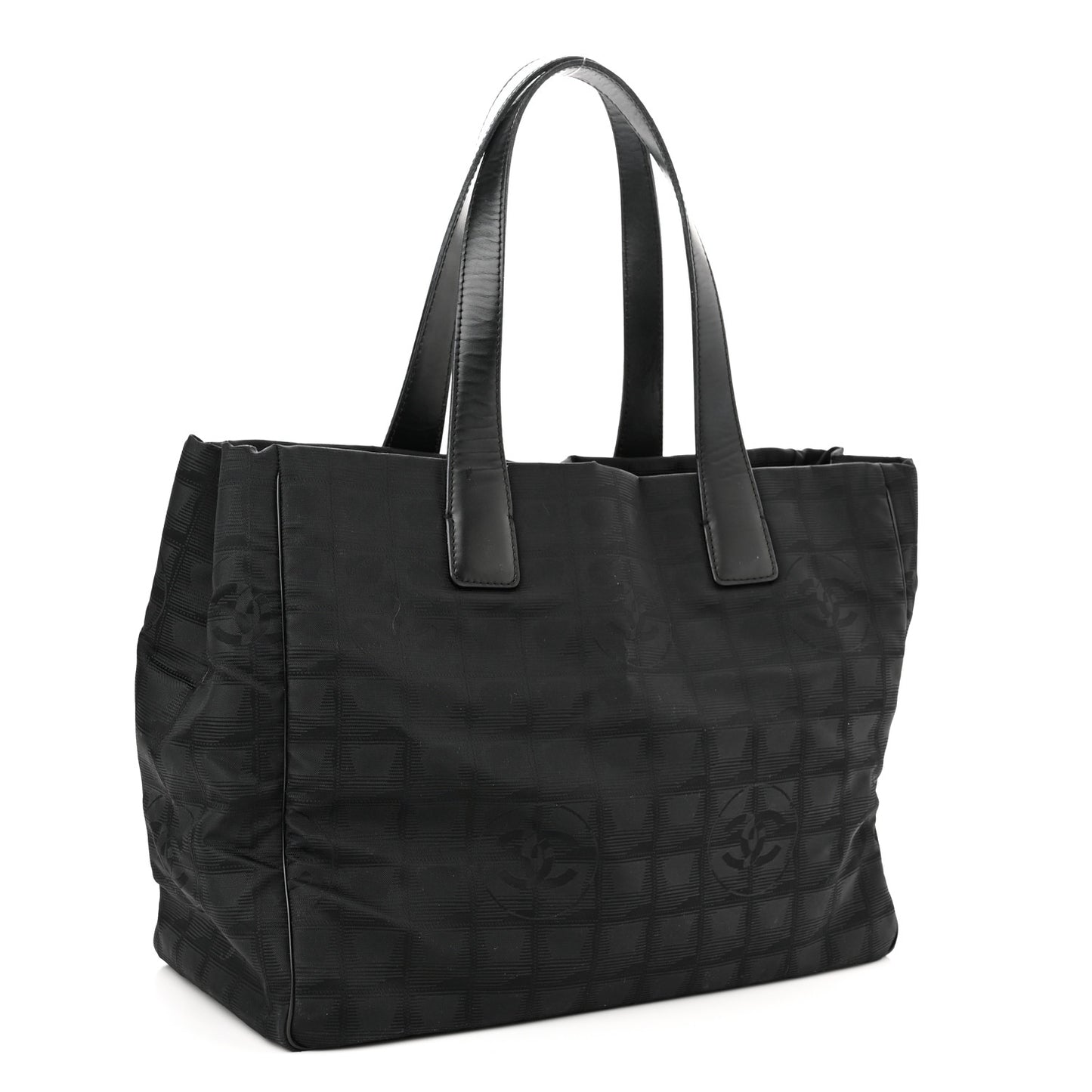 Nylon Medium Travel Tote Black