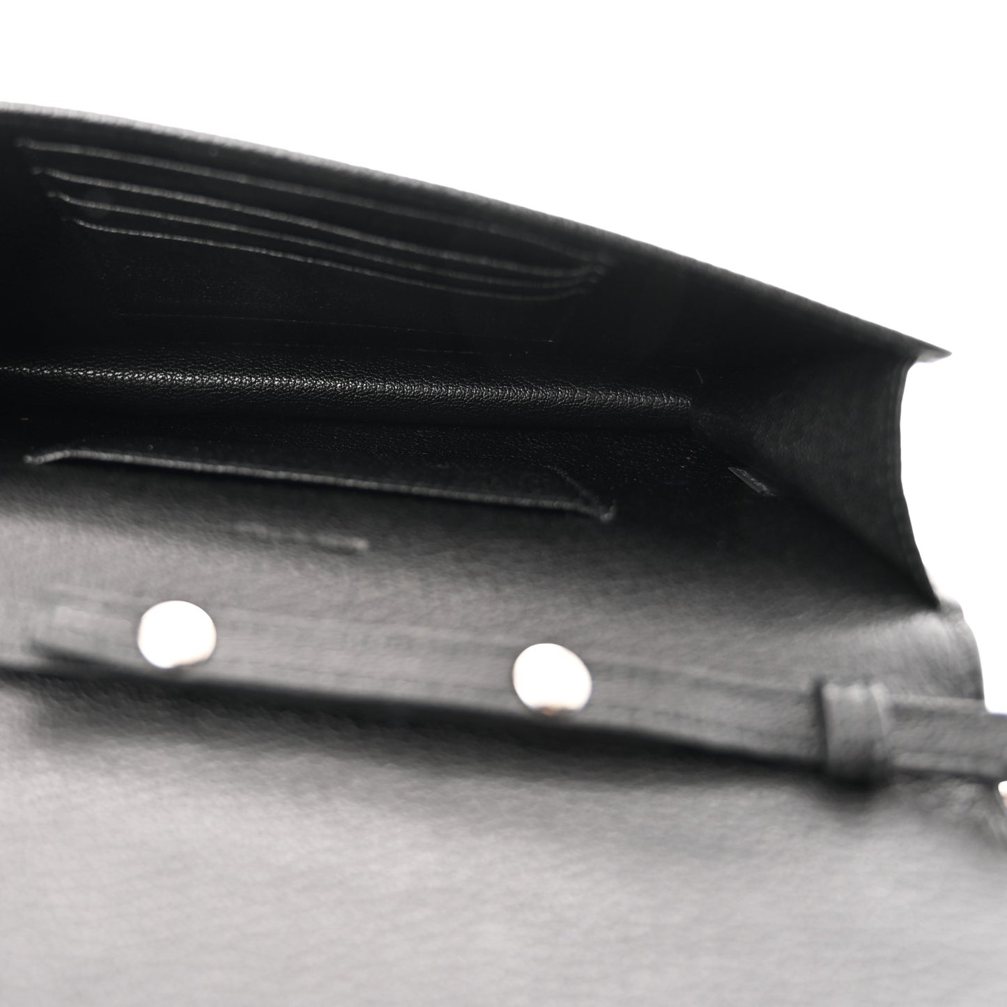 Goatskin Madras Crystal Pearl Flap Clutch Black