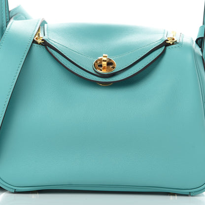 Hermes Swift Mini Lindy 20 Bleu Atoll 8 of 11