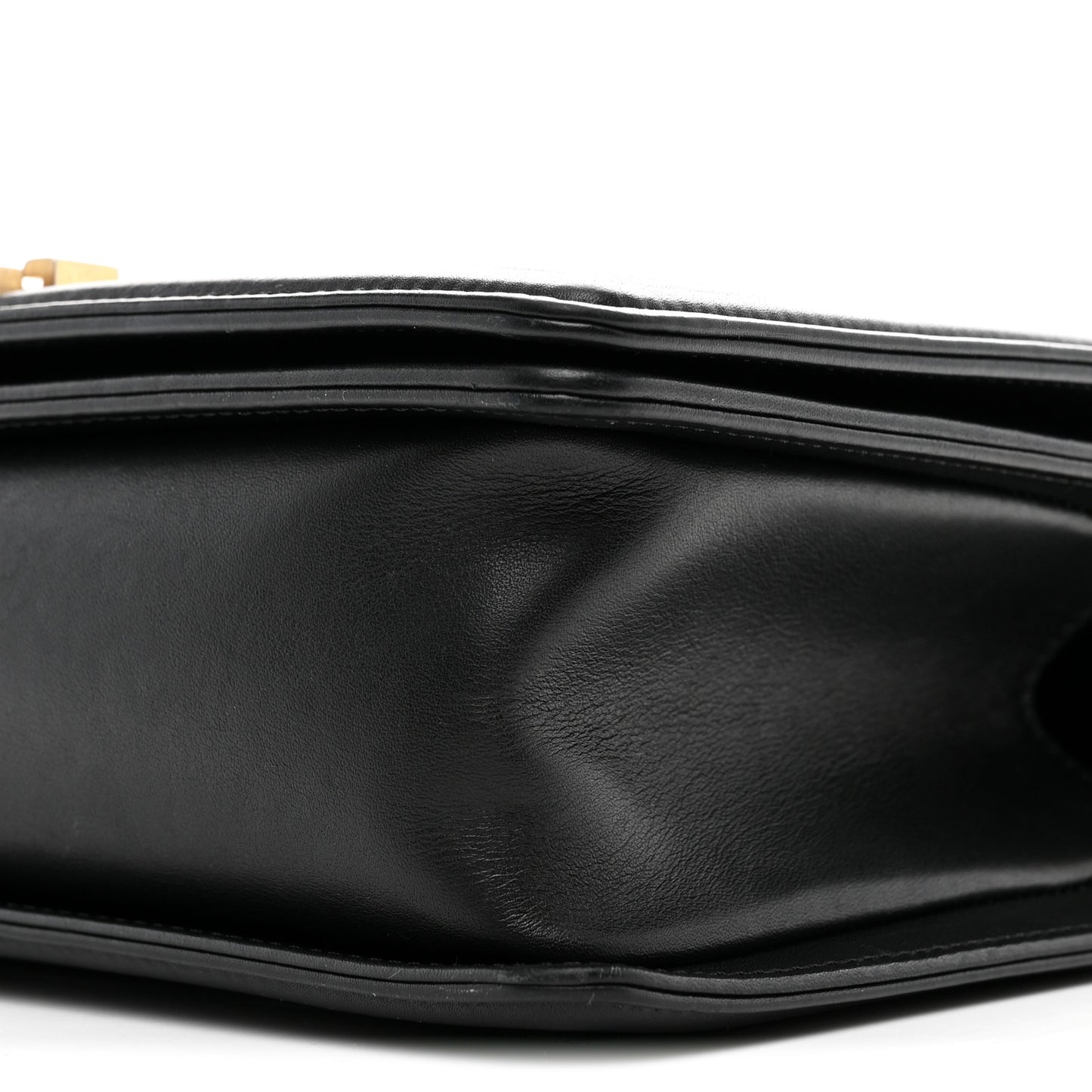 Lambskin Quilted Medium Boy Flap Black
