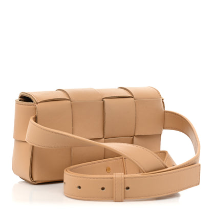 Bottega Veneta Nappa Intreccio Cassette Belt Bag Almond 3 of 12