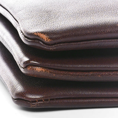 Celine Lambskin Large Trio Crossbody Bag Burgundy 9 of 9