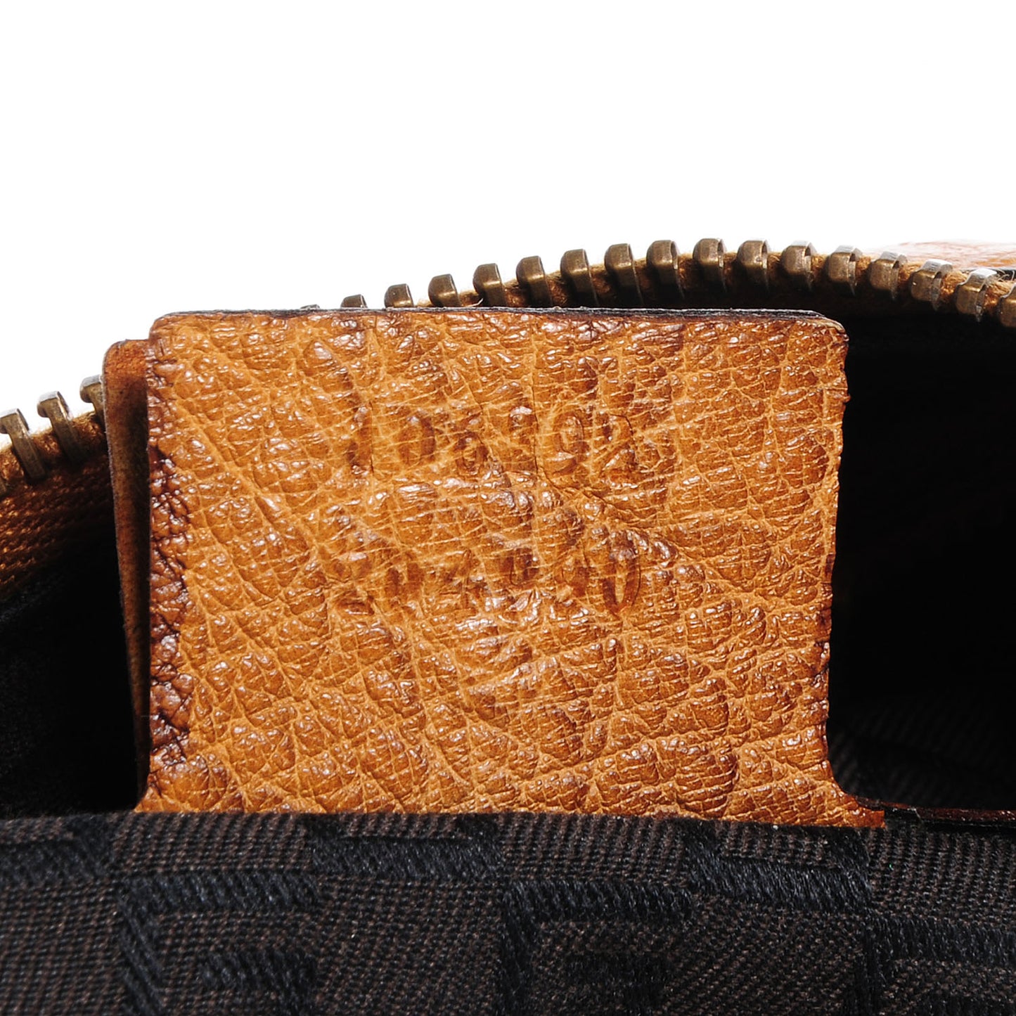 Ostrich Shoulder Bag Brown