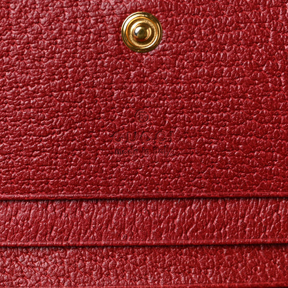 Gucci GG Supreme Monogram Flora Web Ophidia Card Case Red 6 of 6