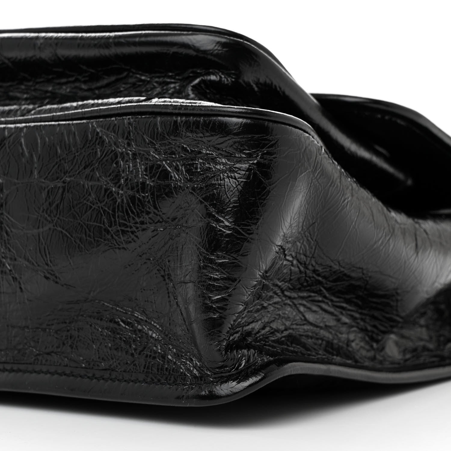 Saint Laurent Crinkled Calfskin Matelasse Monogram Medium Niki Chain Satchel Black 10 of 10