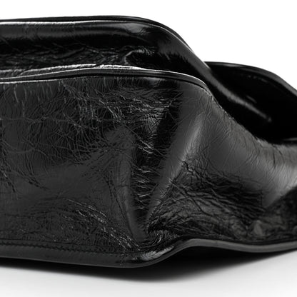 Saint Laurent Crinkled Calfskin Matelasse Monogram Medium Niki Chain Satchel Black 10 of 10