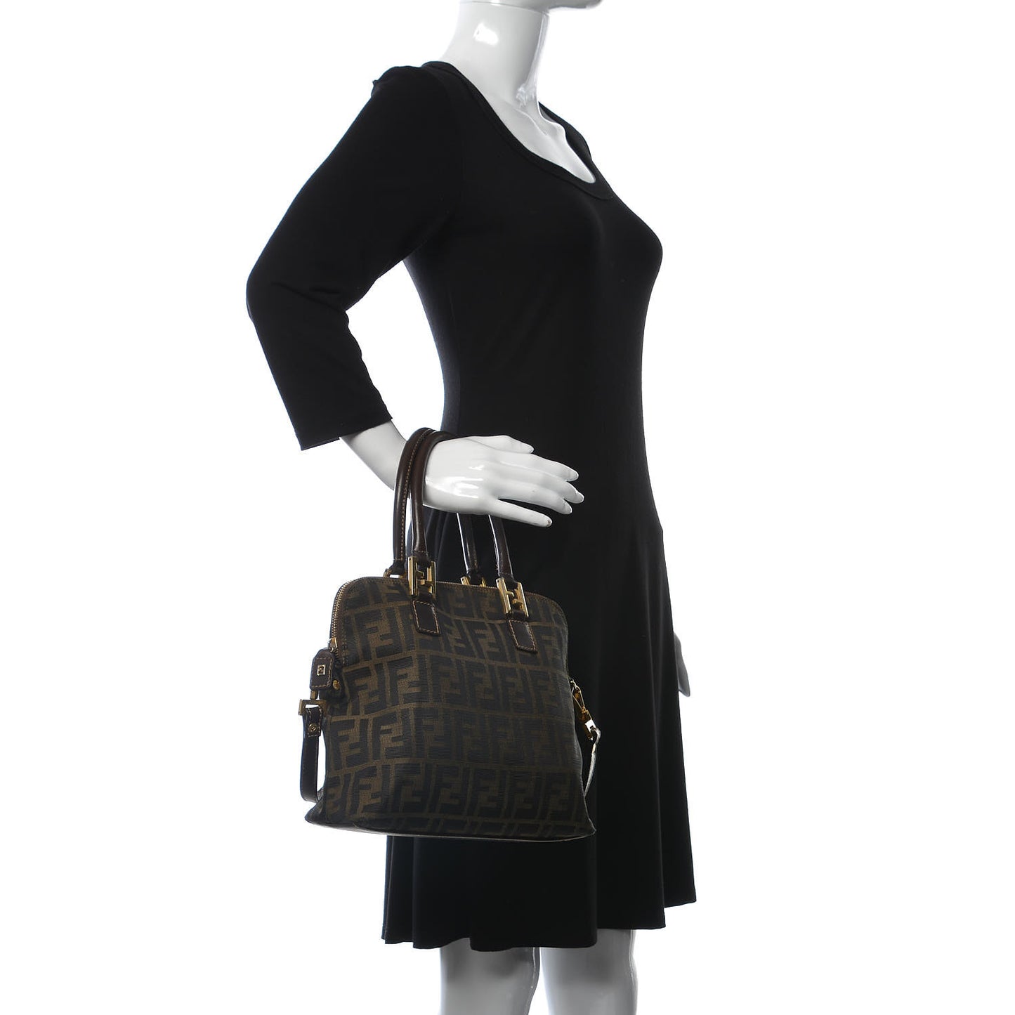 Zucca Top Handle Tote Tobacco