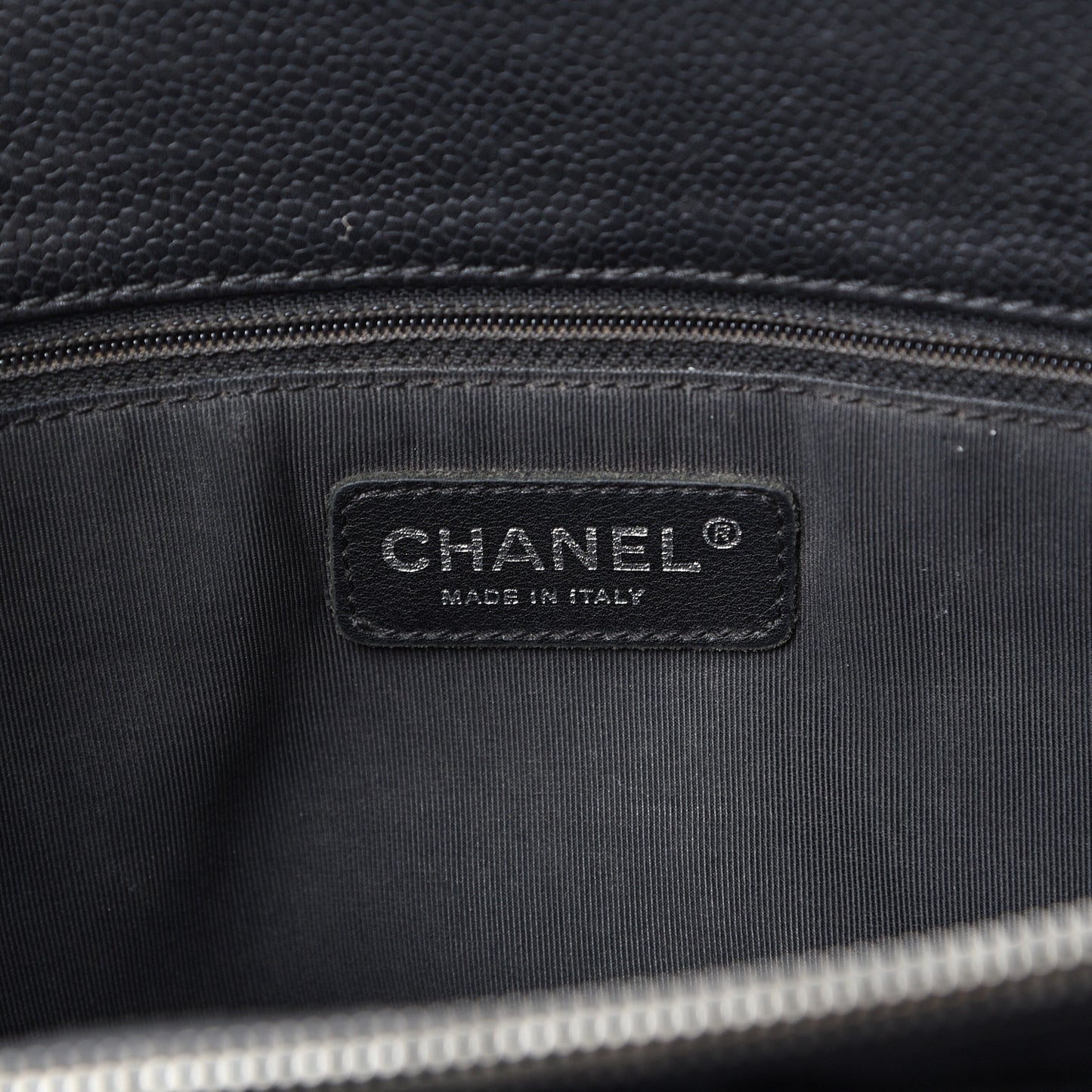 Caviar Quilted Grand Shopping Tote GST Black