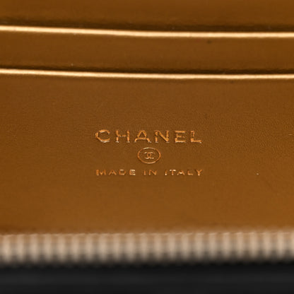 Chanel Lambskin Quilted Pearl Crush Small Vanity Case With Chain Black 7 of 16