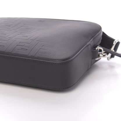 Fendi Vitello Grace FF Gradient Embossed Medium Camera Case Black 9 of 10