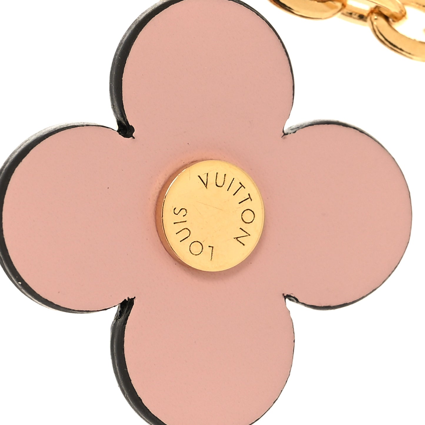 Brass Monogram Blooming Flowers Bag Charm Key Holder Rose Ballerine