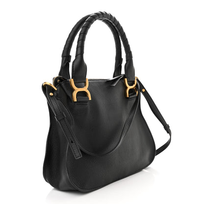 Chloe Calfskin Small Marcie Satchel Black 3 of 11