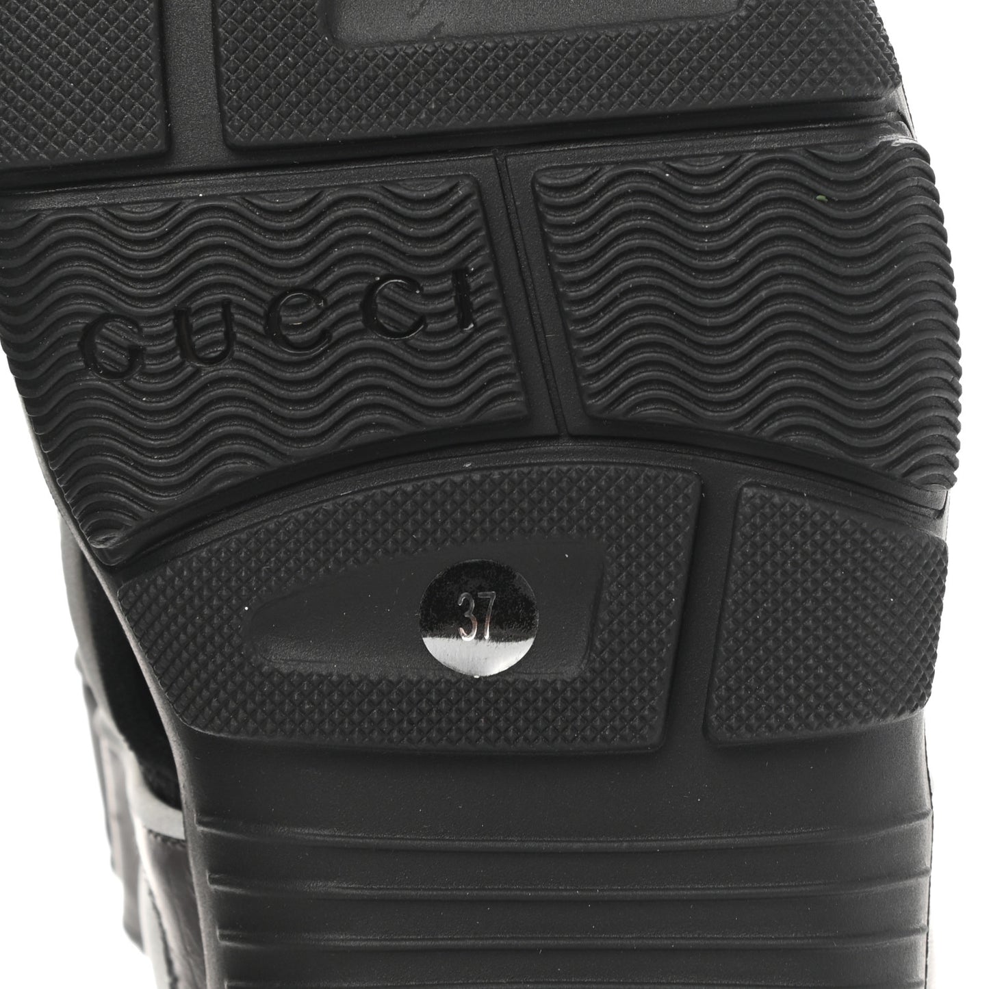 Mesh Fabric Tinsel Sport Sandals 37 Black Silver Green