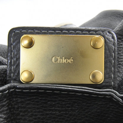 Chloe Leather Paddington Front Pocket Tote Black 8 of 13