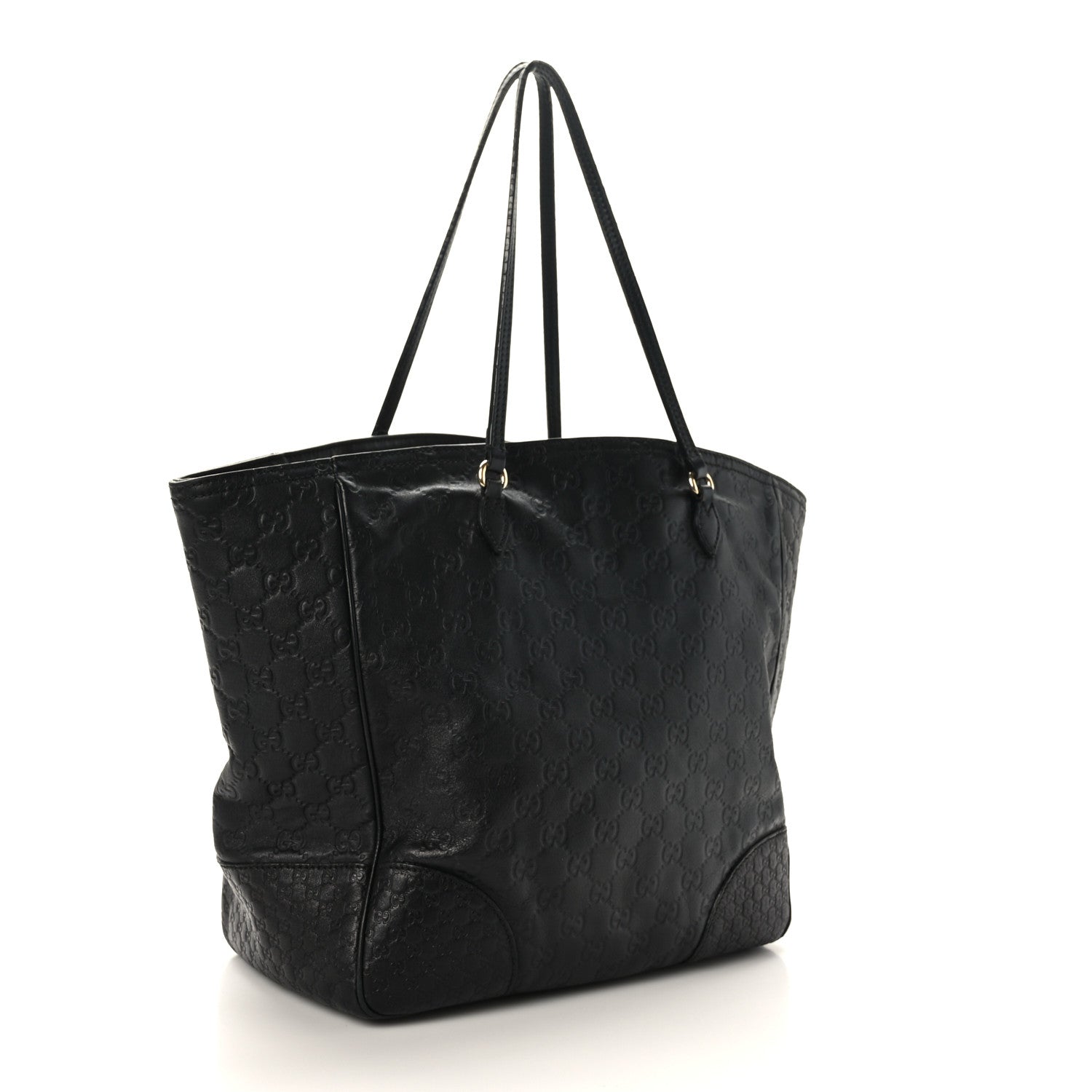 Gucci Guccissima Medium Bree Zippered Tote Black 3 of 13