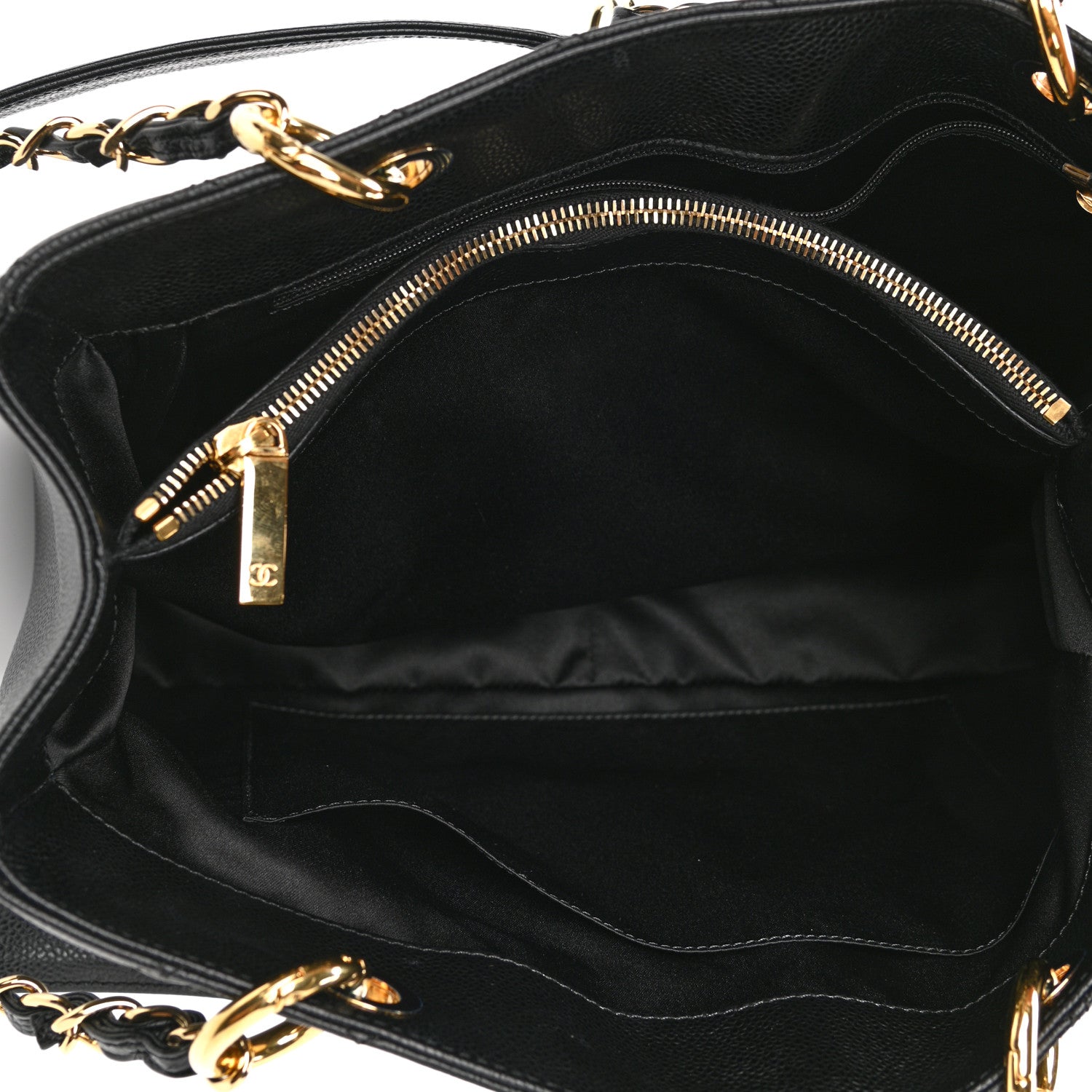 Chanel Caviar Quilted Grand Shopping Tote GST Black 5 of 13