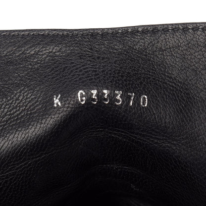 Chanel Goatskin Calfskin CC Short Boots 41 Black White 8 of 13