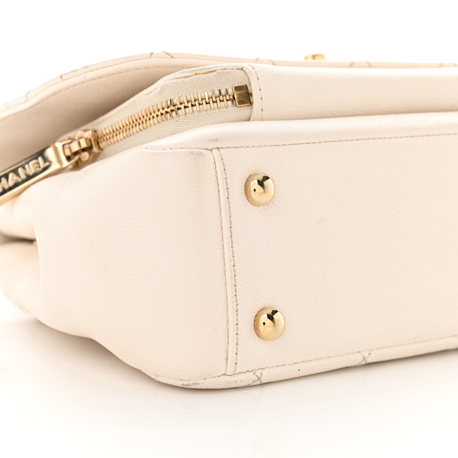 Chanel Caviar Quilted Medium Business Affinity Flap White 9 of 18