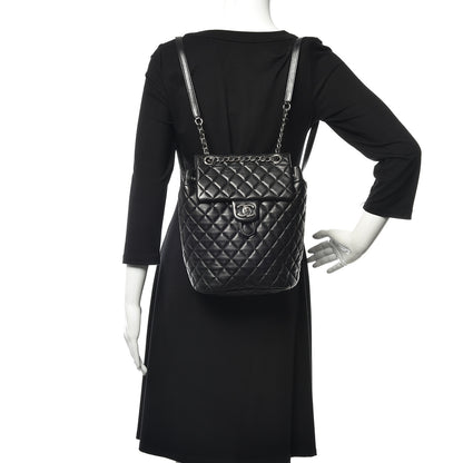 Chanel Lambskin Quilted Small Urban Spirit Backpack Black 2 of 10