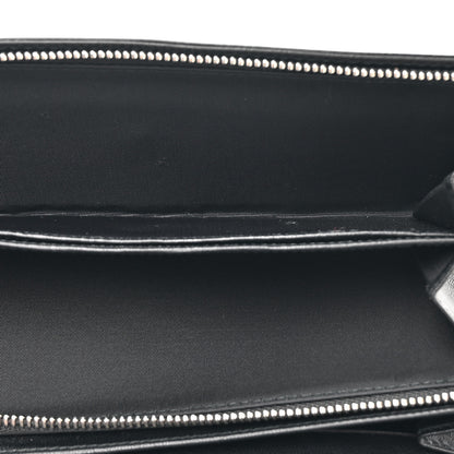 Christian Dior Patent Lambskin Cannage Lady Dior Rendezvous Wallet On Chain Black 6 of 13