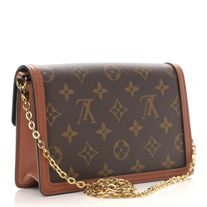Louis Vuitton Reverse Monogram Dauphine Chain Wallet 3 of 9