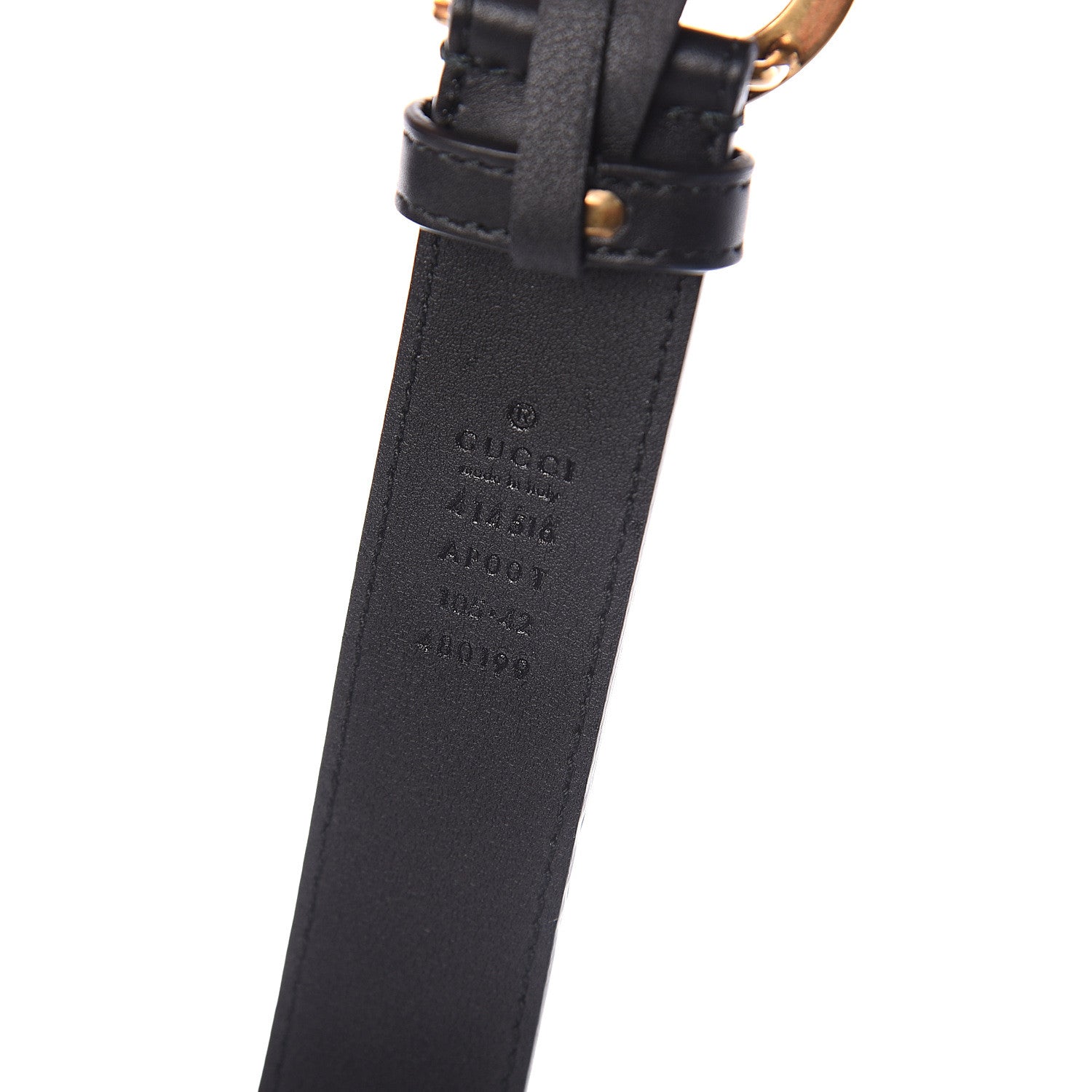 Gucci Moon Calfskin Double G 30mm Belt 105 42 Black 5 of 5