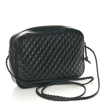 Gucci Calfskin Web Trapuntata Small GG Shoulder Bag Black 2 of 12