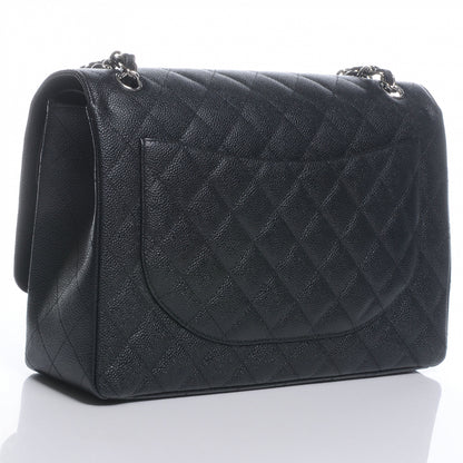 Chanel Caviar Quilted Maxi Double Flap Black 3 of 9
