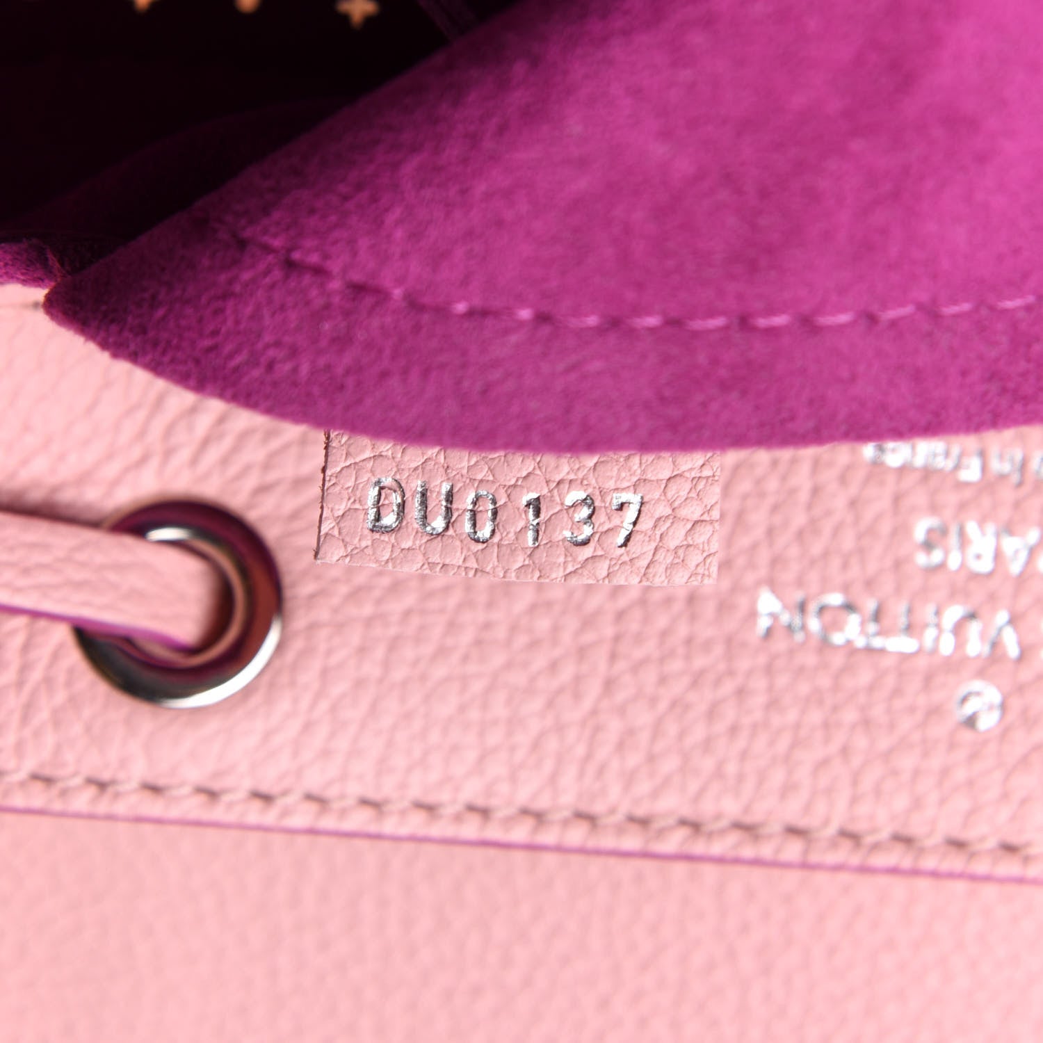 Louis Vuitton Perforated Calfskin Lockme Backpack Rose Poudre Creme 6 of 9
