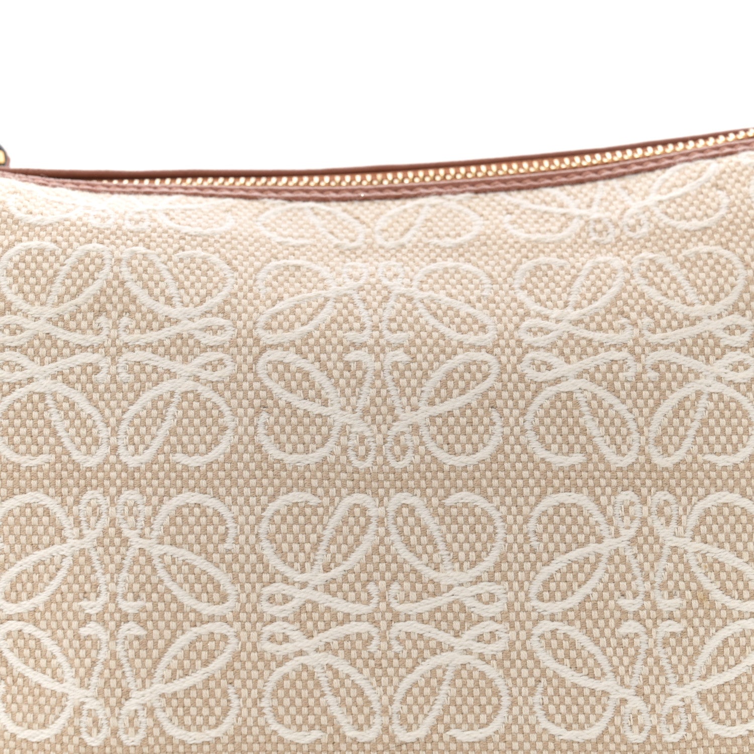Loewe Jacquard Anagram Calfskin Small Cubi Bag  Ecru Tan 8 of 10