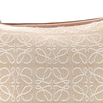 Loewe Jacquard Anagram Calfskin Small Cubi Bag  Ecru Tan 8 of 10