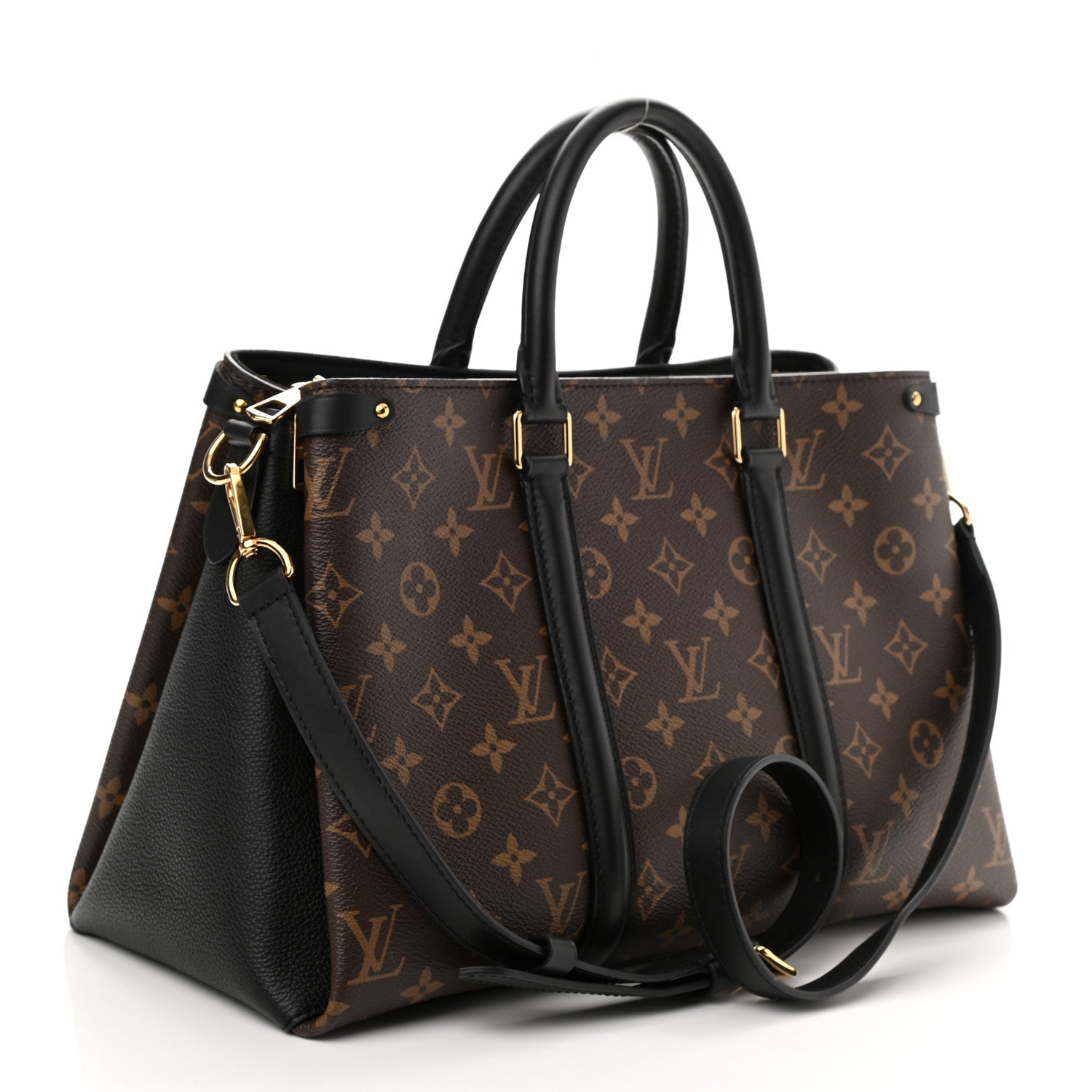 Louis Vuitton Monogram Soufflot MM Black 3 of 7