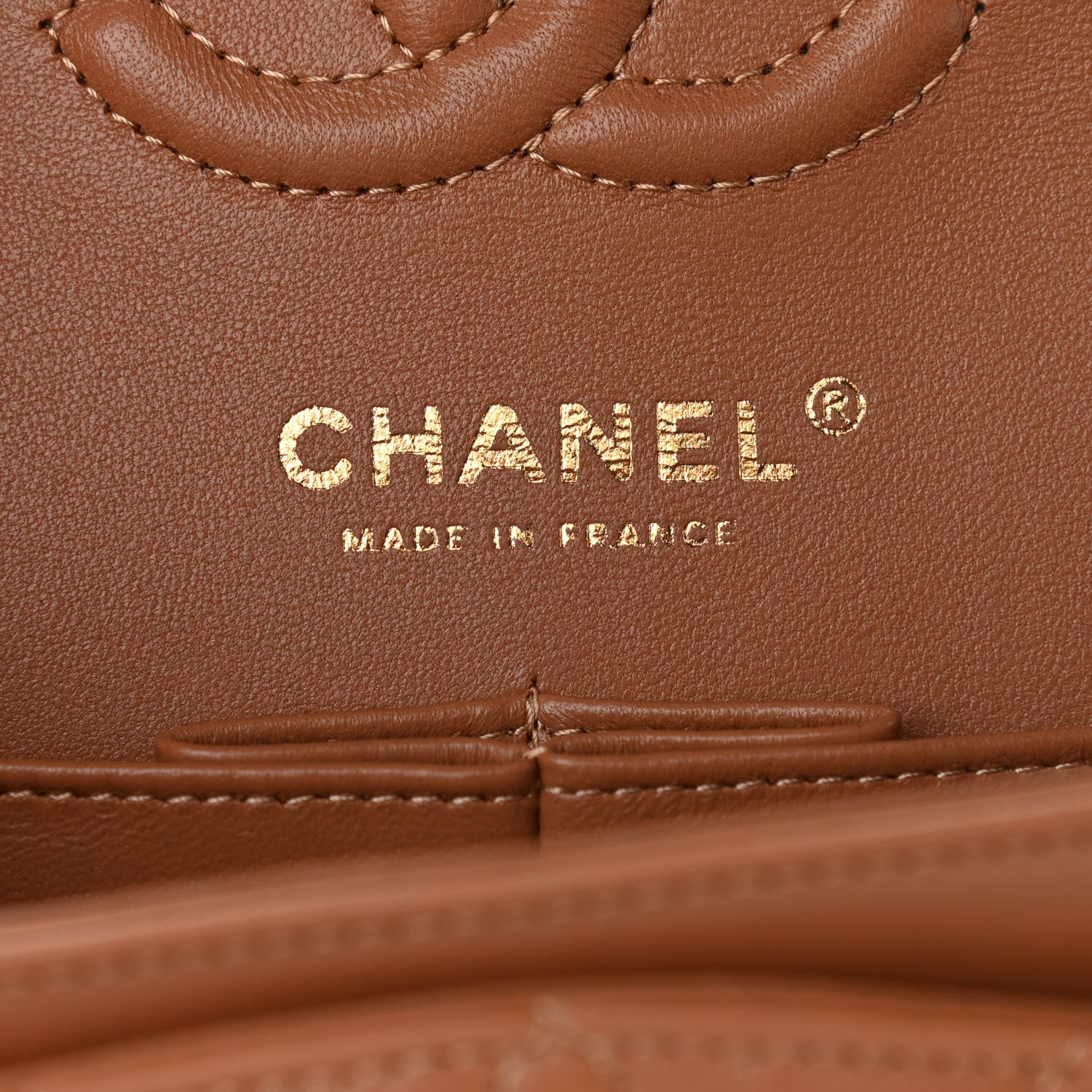 Chanel Lambskin Quilted Small Double Flap Brown 6 of 12