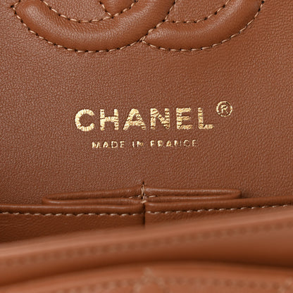 Chanel Lambskin Quilted Small Double Flap Brown 6 of 12