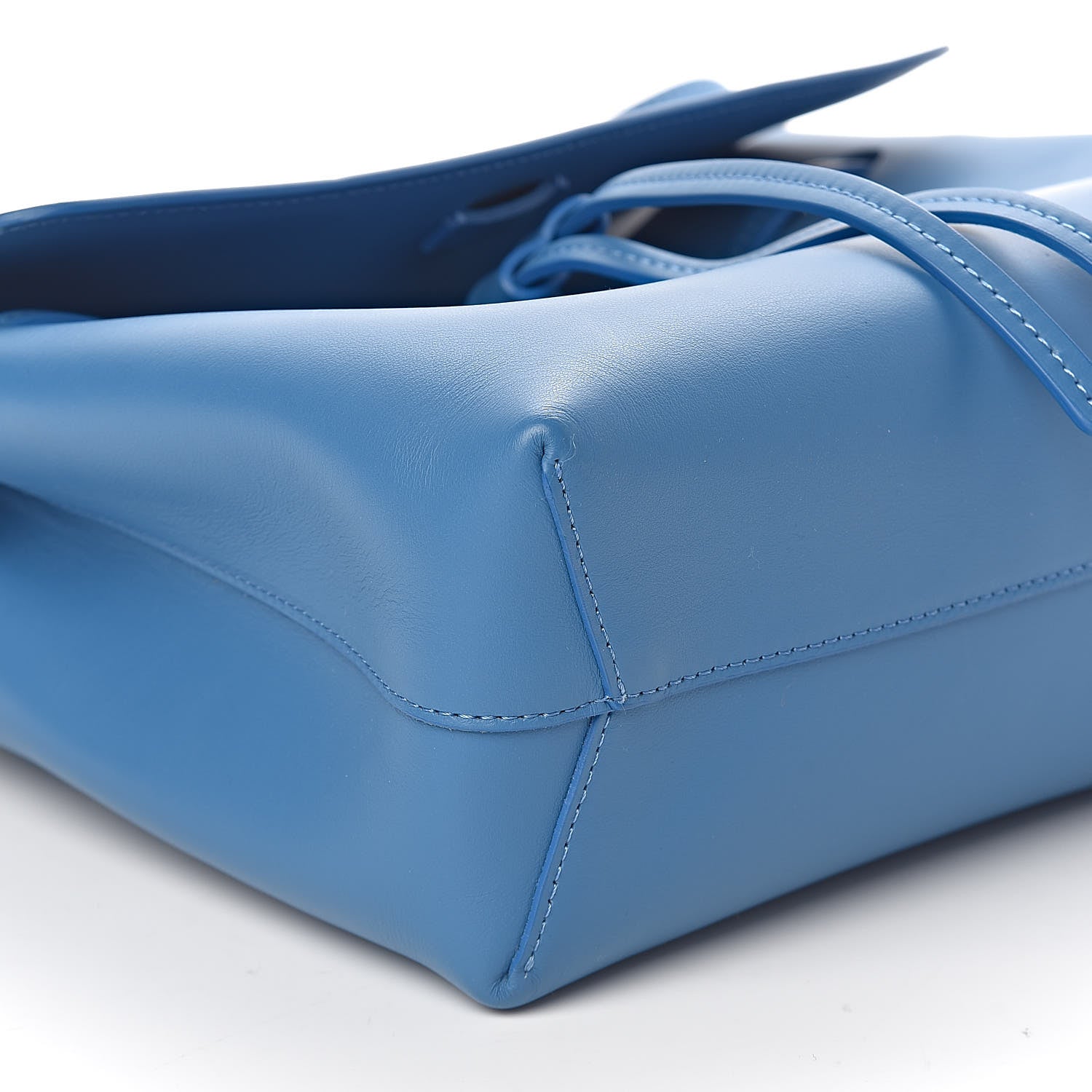 Mansur Gavriel Calfskin Mini Lady Bag Sea Blue 9 of 11