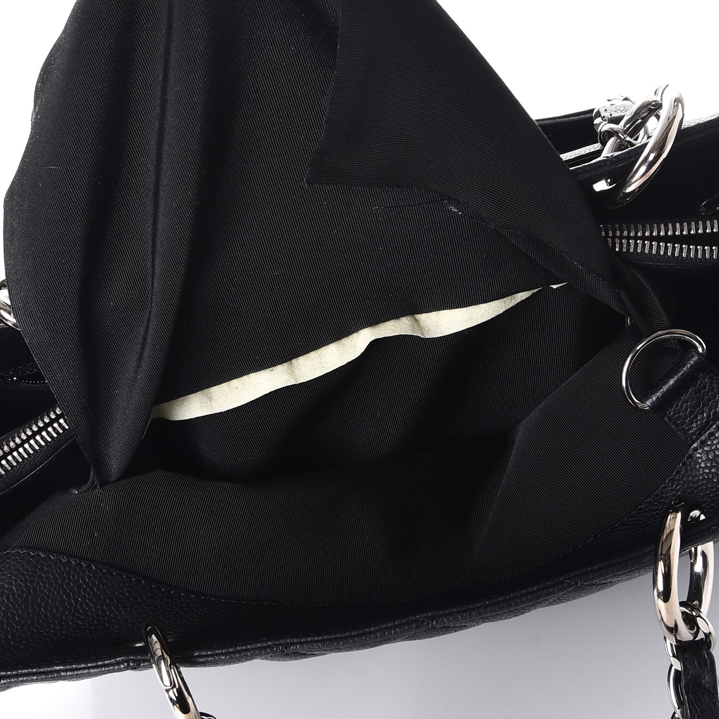 Caviar Quilted Grand Shopping Tote GST Black