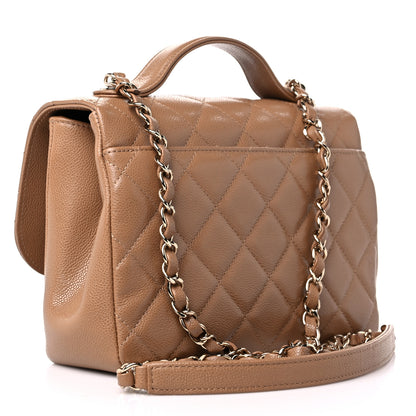 Chanel Caviar Quilted Medium Business Affinity Flap Beige 3 of 10
