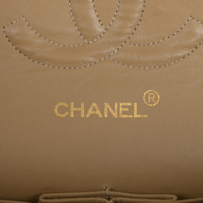 Chanel Lambskin Quilted Medium Double Flap Beige 6 of 9