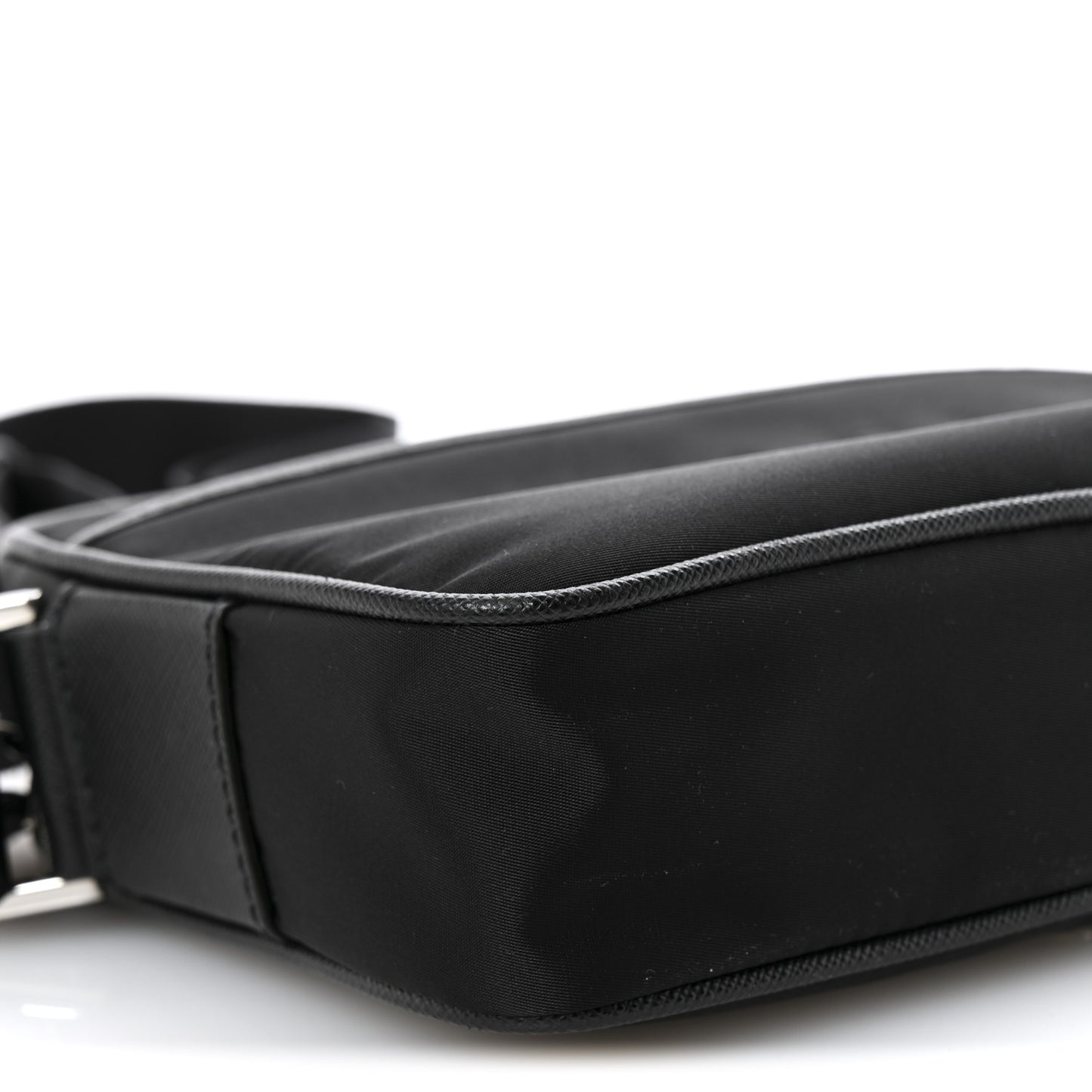 Tessuto Nylon Saffiano Logo Camera Bag  Black