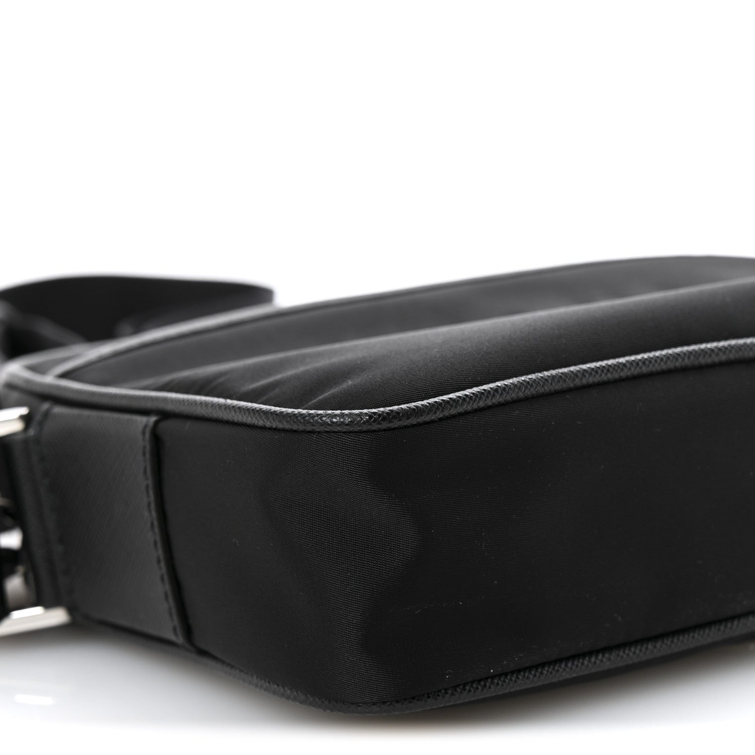 Prada Tessuto Nylon Saffiano Logo Camera Bag  Black 9 of 11